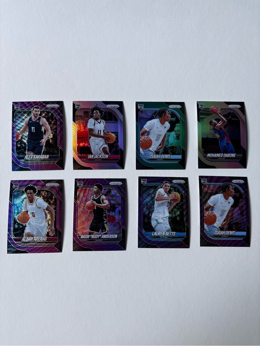 Panini Prizm Basketball NIL Lot Alijah Arenas Karaban Ian Jackson Dabone Prizms